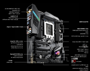 לוח אם אסוס AMD X399-E GAMING ניו טק מחשבים